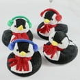 thumbnail image 6 of Drinkwear 4-Piece Penguin Plush Coasters for Wine, Beer and Cocktail, 6 of 7