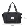 thumbnail image 3 of Bolsa de lona de moda de fin de semana de entramado rómbico de gran capacidad plegable para mujer Ndcxsfigh Para Estrenar, 3 of 8