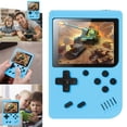 thumbnail image 1 of [Pantalla segunda mano] [Versión 800 en 1 para un jugador - Azul claro] Consola juegos portátil Macaron 3 0 pulgadas Consola portátil retro FC para un jugador en (800 en 1 Azul claro), 1 of 9