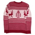 thumbnail image 2 of Chandail de Noël pour Femmes Col Rond Cardigan Mode Chandail en Molleton Moelleux Chaud Mignon Graphique Imprimé Tricoté Mi-Long Fermeture Manteau Tricoté Doux, 2 of 7