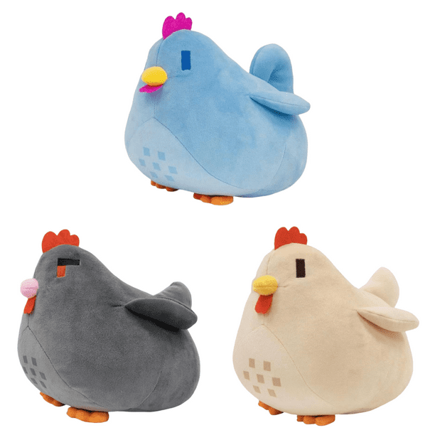 Videojuego 20 Cm Juguete Peluche Pollo Valley Suave Y Lindo () Azul