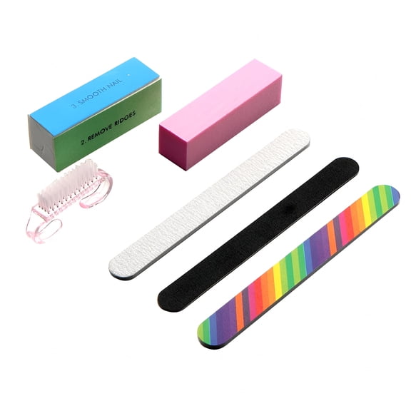 EXLEAF 6pcs Nail Files and Buffer Set Nail Art Polisher Nail Buffer Block Kit Manicure