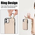 thumbnail image 2 of Allytechgroup iPhone 15 Wallet Case, RFID Blocking Zipper Pocket Ring Holder Kickstand Bumper Shockproof Portable Durable Phone Case for Apple iPhone 15, White, 2 of 8
