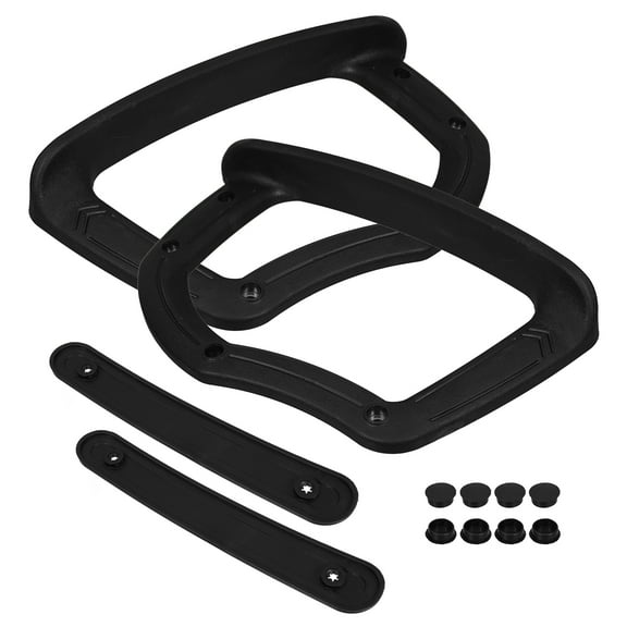 WASHWEPE Comfortable Support Arm Rest for Office Chair Black 1 Pair 8.3X3.9X0.8In