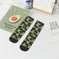 thumbnail image 7 of Rateoe Camouflage Dinosaur Pattern Quarter Crew Socks,Toe Seamed Ankle Socks,Cotton Cushioned Breathable Athletic Crew Sports Socks, 7 of 7