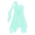 thumbnail image 4 of inhzoy Girls Ruched One Shoulder Asymmetrical Hem Pageant Dress Mint Green 12, 4 of 4