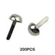 thumbnail image 5 of Bewildely 200 unids/set de clavitos metálicos de amplia aplicación para decoración para álbumes de recortes, clavitos de sujeción fáciles Artesanía plata, 5 of 6