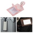 thumbnail image 5 of Unique Bargains 1 Pc Marble Pattern Luggage Tag for Travelling Pink Polyurethane, 5 of 5
