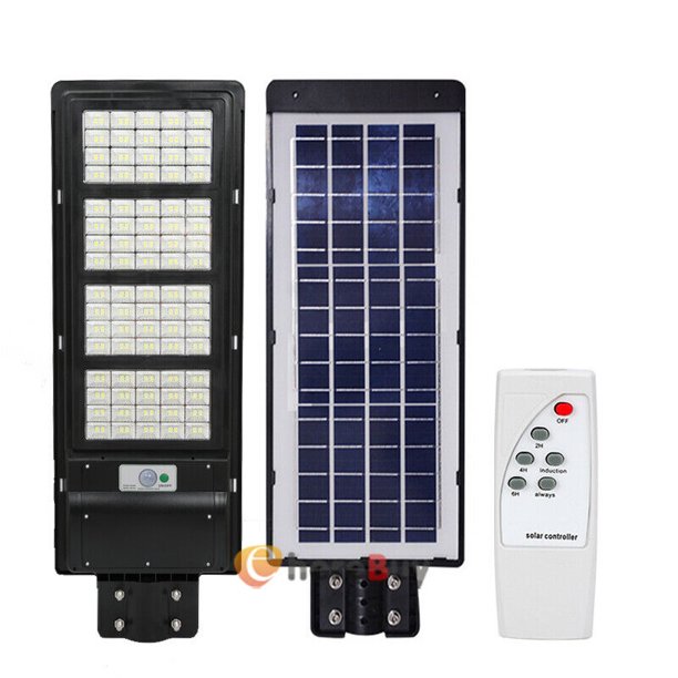 lm 60 90w 1w Solar Outdoor Street Light Led Pir Motion Sensor Area Ip67 Dusk To Dawn Area Road Spotlight Remote Pole Not Included Walmart Com