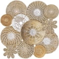 thumbnail image 1 of Cesta de pared Decor Xuhal, tejida, bohemio, 11 unidades, 1 of 6