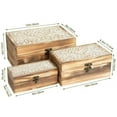 thumbnail image 2 of MODE HOME 3 Piece Tree of Life Carved Wooden Keepsake Box Set with Lids, Decorative Storage for Jewelry, Memorabilia and Home Decor, 2 of 9