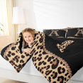 thumbnail image 5 of Homewish Fashion Initial Letter Bedding Comforter Set, Chic Monogrammed A Twin Comforter Sets, Kawaii Cheetah Bowknot Reversible Bedding Set, Breathable Home Decor, 2-Piece, 5 of 9