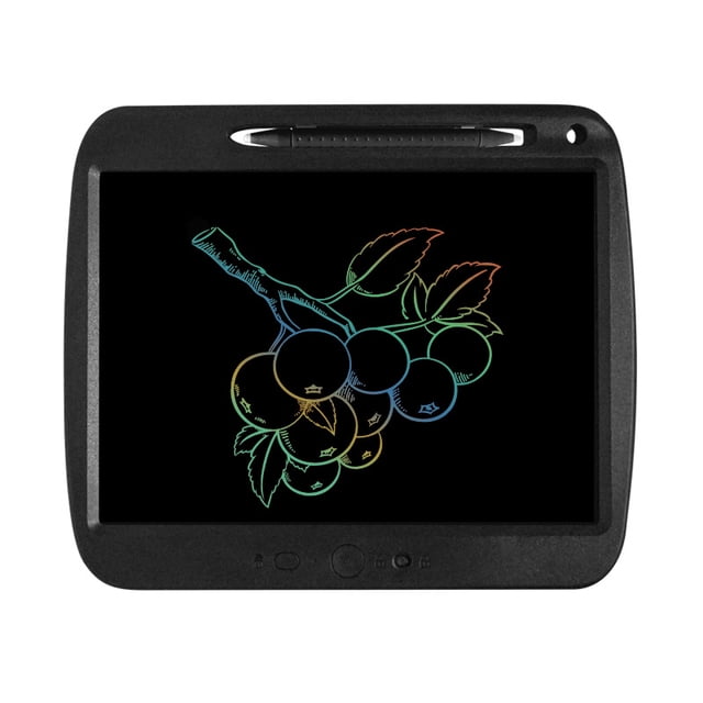 9 Inch LCD Writing Tablet Erasable Pressure-sensitive Double-headed Pen Drawing & Writing Board Eye-protective Paper Pad, Erased One Button(Colorful)