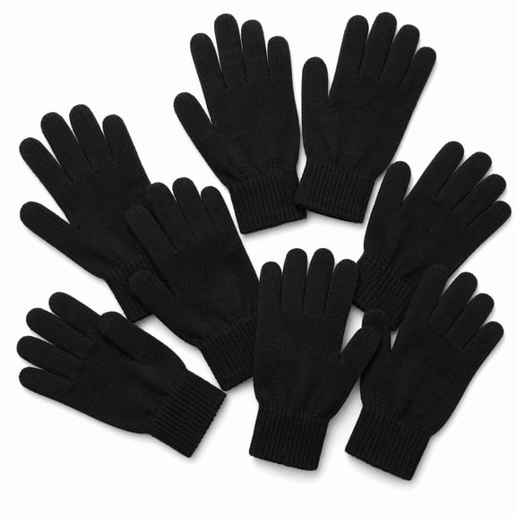 stcellnmex 4 Pairs Wool Liner Gloves Winter Outdoor Military Tactical Ski Hunting Gloves for Men Cold Weather