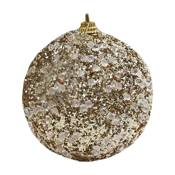 Darzheoy Christmas Ornaments, Christmas Tree Decoration Hanging Irregular Ball Pendant Home Xmas Party Supplies Black Balls Drop Ornaments