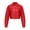 Red, variant on Women's Faux Leather Jacket Motorcycle Vintage Pockets Button Up Crop Fashion Fall Coat Loose Streetwear Short Soft Moto Jackets Red 12
