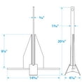 thumbnail image 5 of Seachoice 41710 Hot Dipped Galvanized Deluxe Anchor, 5 of 5