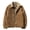 35 Coffee, variant on Men Trucker Jacket Winter Lapel Warm Thick Sherpa Lined Jackets Casual Button Multipocket Military Tactical Jacket