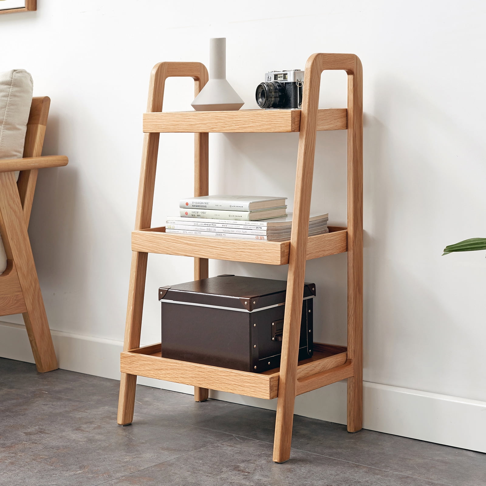 MAYEERTY 3-Tier Solid Beech Wood Shoe Rack & Storage Bench – Multi-Purpose Organizer for Entryway, Living Room, and More