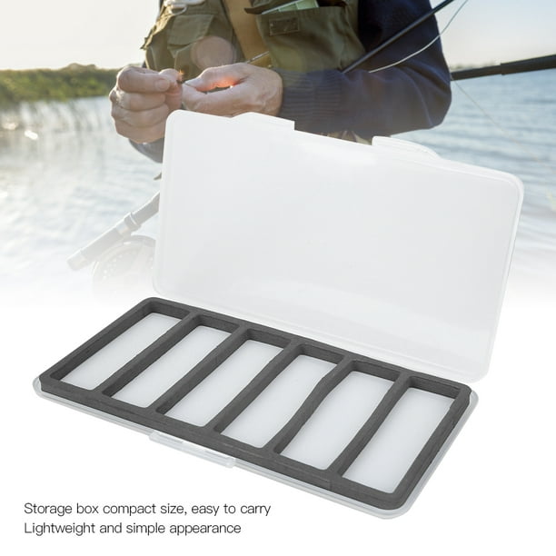 Fly Fishing Storage Box,ABS Magnetic Fly Fishing Fish Hook Boxwith Foam Magnetic  Fish Hook Storage Box Tailored for Perfection 