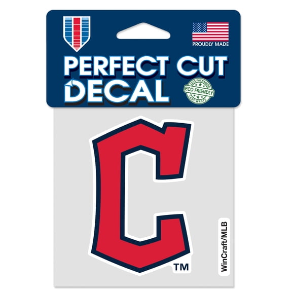 MLB Cleveland Guardians Prime 4" x 4" Perfect Cut Decal