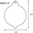 thumbnail image 2 of 26 Units Acrylic Christmas Ornaments Blanks Night 1/8" Thick - Clear or Solid Color - (Size 5.5") Made in USA, 2 of 5