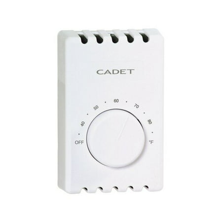 White Rodgers Cadet Wall Mount Heating Dial Single Pole (Best Place For Room Thermostat)