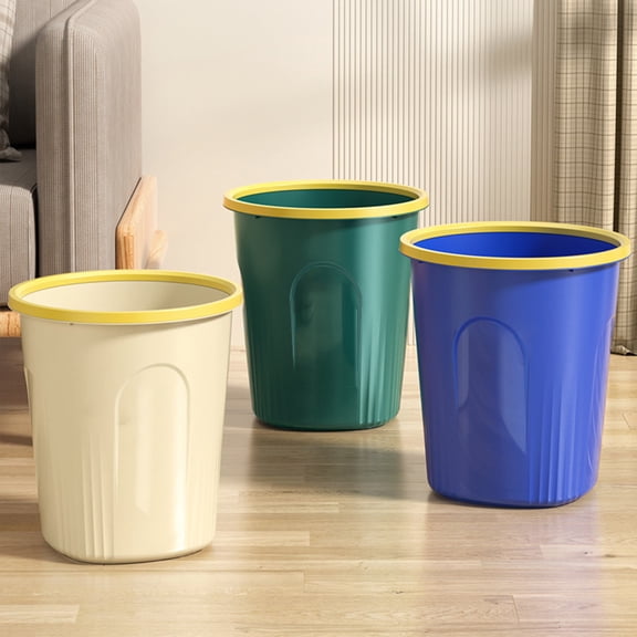 Kitchen Trash Can, Step-On Garbage Can with Lid, Tall Kitchen & Bathroom Trash Can, Small Office Waste Bin, Blue - Xuniizn