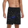 thumbnail image 2 of Wukai Mathematica Science Men’s Short Pajama Pants With Pockets Soft Sleep Pj Shorts for Men-4X-Large, 2 of 6