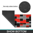thumbnail image 7 of 2 Piece Red Black Plaid` Rug Kitchen Rug Set, Decor Kitchen Rugs, Absorbent Non-Slip Washable Floor Mats, Home Indoor Runner Rugs 17"x47"+17"x30", 7 of 7