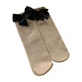 thumbnail image 1 of Qarigey Calcetín con lazo, calentador de piernas, buena elasticidad, resistente al desgaste, lavable, cálido, bonito, encantador, de Medias Color de piel/Negro, 1 of 6