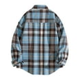 thumbnail image 4 of FDGIU Men's Flannel Shirt 2025 - Long Sleeve Button Down Plaid, Soft Fall Winter Casual Top, 4 of 5