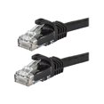 thumbnail image 1 of Monoprice FLEXboot Series - Patch cable - RJ-45 (M) to RJ-45 (M) - 5 ft - UTP - CAT 5e - booted, snagless, stranded - black, 1 of 2