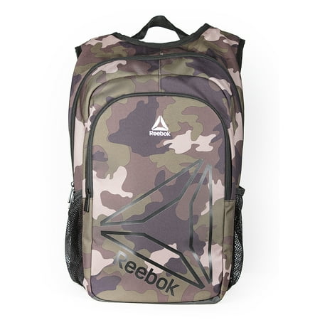 Reebok Unisex Adult Felix 19.5" Laptop Backpack, Green Army Camouflage