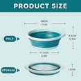 thumbnail image 5 of Retractable Basin, Collapsible Basin, Multifunctional Medium Collapsible Round Dish Bowl, Space-Saving Portable Collapsible Bowl for Washing Vegetable, 5 of 5