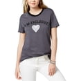 thumbnail image 1 of Carbon Copy Womens I'm Exclusive Embellished T-Shirt, Grey, Large, 1 of 1