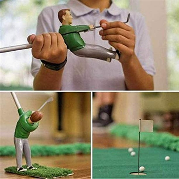VGEBY Kit de jeu de mini-golf intérieur avec jouet avec chaises vertes pour  balle de putter pour enfants, ensemble de jeu d'intérieur, ensemble de mini- jeu 