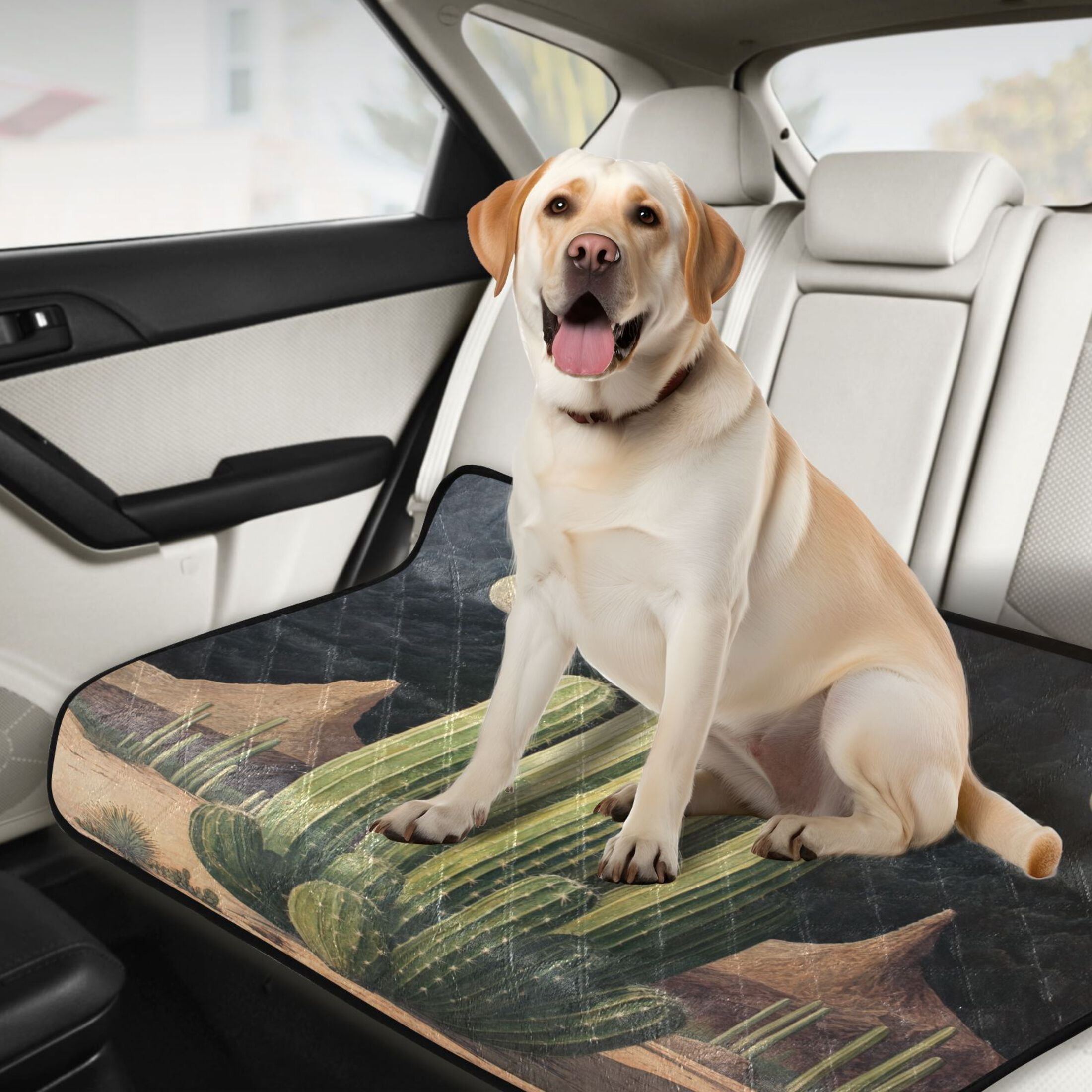 Qxltty Eldritch Cactus Cat litter Pads Pet Set of 3 Diaper Mats Center Anti-leakage Layer Absorbent Soft and Comfortable