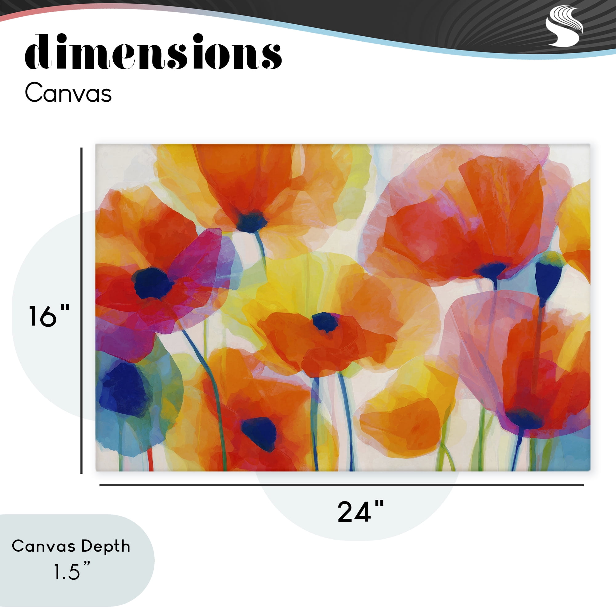 Stupell Industries Poppies At Golden Hour Canvas Wall Art, design by Chromatic Storm Studio