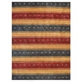 thumbnail image 3 of Rugsotic Carpets Handmade Rugs Hand Knotted Loom Rectangle 8'x10' Charcoal Gold Wool for Indoor Use, 3 of 5