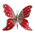 thumbnail image 3 of Kuntesetty Butterfly Clip Christmas Ornament Decoration Indoor Home Glitter Decorative Red, 3 of 9