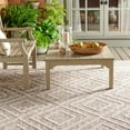 thumbnail image 2 of SAFAVIEH Martha Stewart Global Diamond Indoor/Outdoor Area Rug, Light Beige/Brown, 9' x 12', 2 of 7