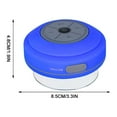 thumbnail image 3 of Portable Bluetooth Speaker Waterproof 5.0 Suction Cup Subwoofer LED Built In Mic 3W 2hr Playtime for Bathroom Shower Car Outdoor Travel Phone Hands Free Music, 3 of 5