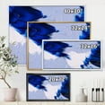 thumbnail image 4 of Abstract White and Blue Grey Waves 32 in x 16 in Framed Painting Canvas Art Print, by Designart, 4 of 5