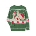 thumbnail image 3 of JYYYBF Family Matching Christmas Sweater Long Sleeve Crew Neck Cartoon Elk Pullover Knitwear for Holiday Party Jumper Top, 3 of 6