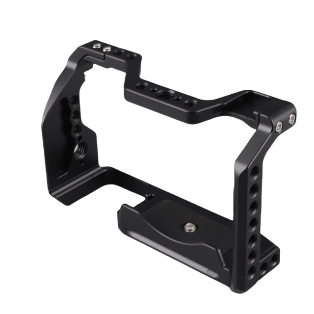 Plataforma De Aluminio De La Cámara De Vídeo, Peso Ligero Que Trabaja A Máquina CNC Del Agujero De Localización De La Jaula De La Cámara Para A6700