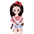 thumbnail image 2 of 3x Mini Muñeca De 30 Ropa Completa Simulación Encantadora Para Bebé CUTICAT Muñeca articulada con bola, 2 of 8