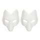 thumbnail image 1 of KAKOWELY 2 máscaras de zorro para cosplay, máscaras faciales de dibujos animados, recuerdos de fiesta de mascarada para adultos., 1 of 5