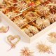thumbnail image 4 of Decoraciones para árboles de Navidad, 56 piezas de decoraciones para árboles de paja, adorno de paja para árbol de Navidad, colgante de paja para árbol de Navidad, colgante de paja natural, 4 of 5