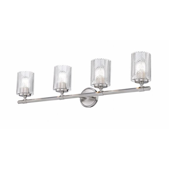 Z Lite 1934-4V-BN 33 in. Dover Street 4 Light Brushed Nickel Vanity Light